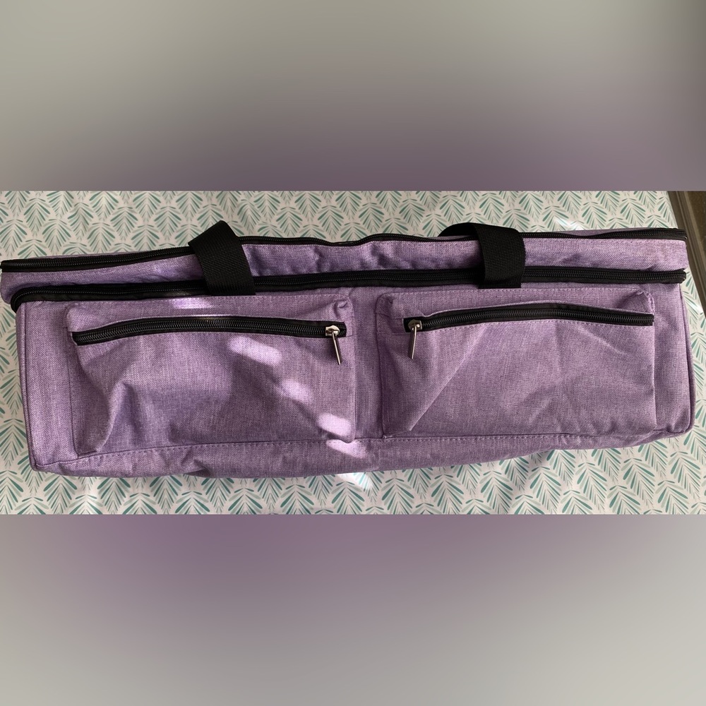 Purple Carrying Case Bag with Dual Front Pockets